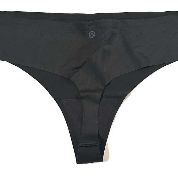 Lululemon Women's Smooth Seamless Thong Panties Black Large L, New - Picture 3 of 8